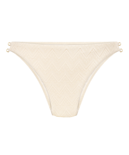 Crochet Bikini Bottoms, White