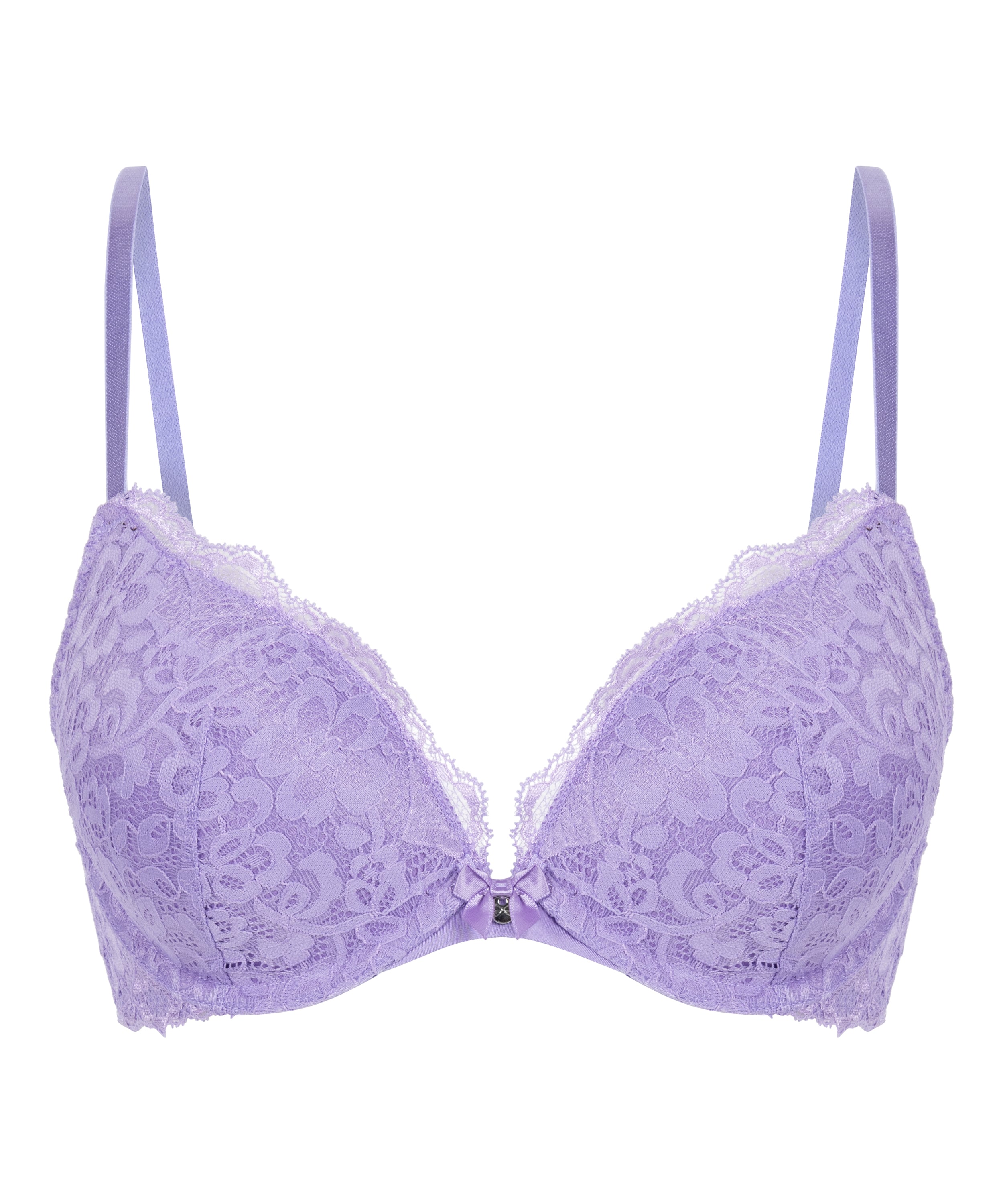 Marine Padded Push-Up Underwired Bra, Purple, main