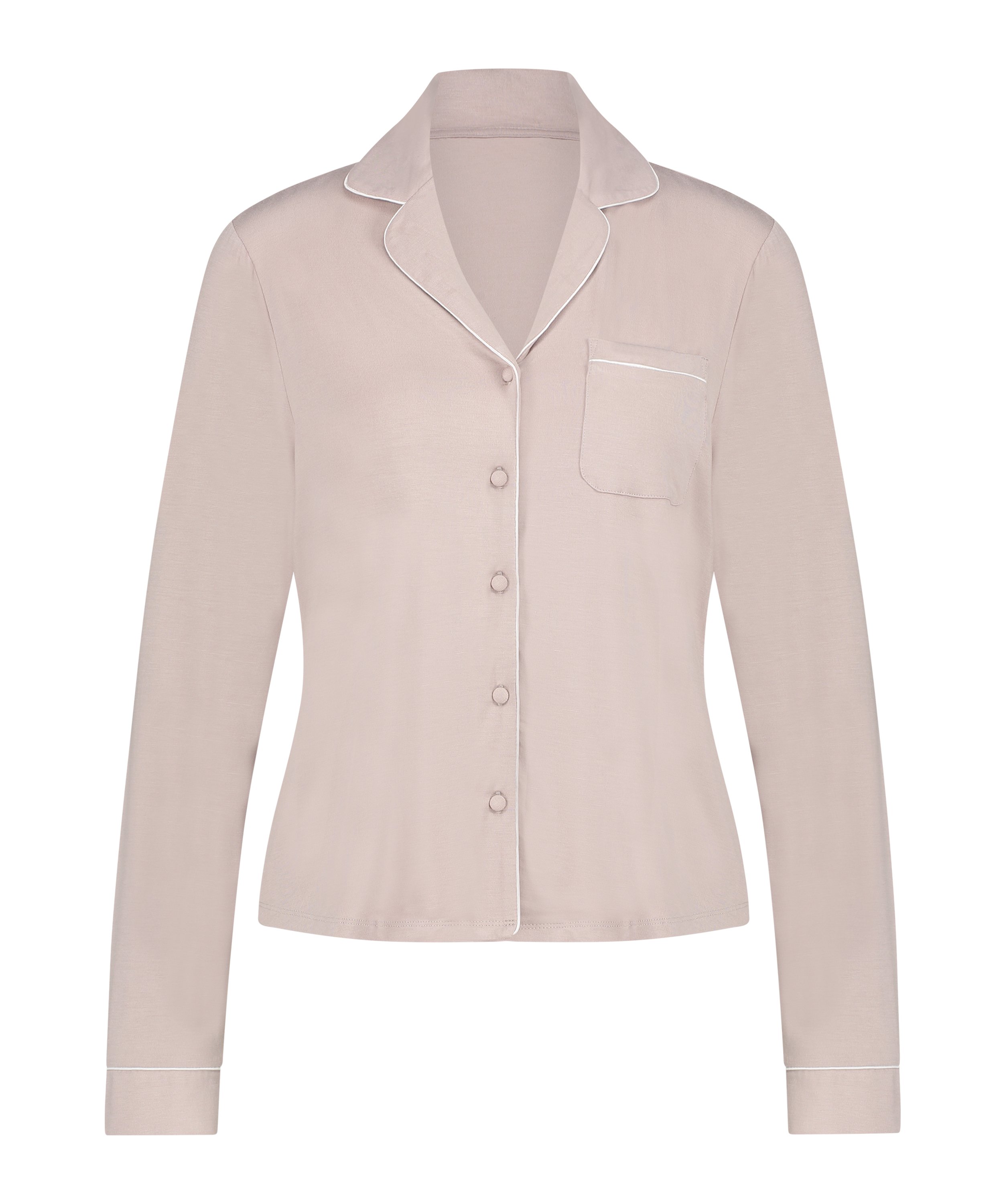 Essential Jersey Long-Sleeved Jacket, Beige, main