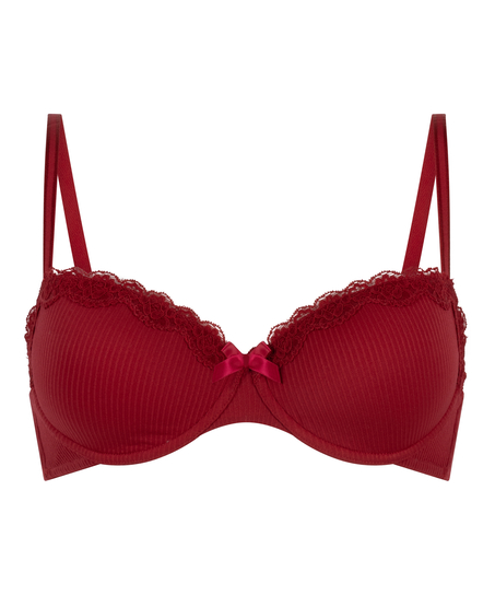 Lola Padded Underwired Bra, Red