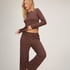 Pant Loose Pointelle, Brown