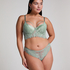 Ingrid Padded Underwired Longline bra, Green