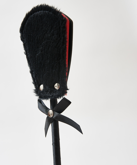 Private Fake Fur Whip, Black