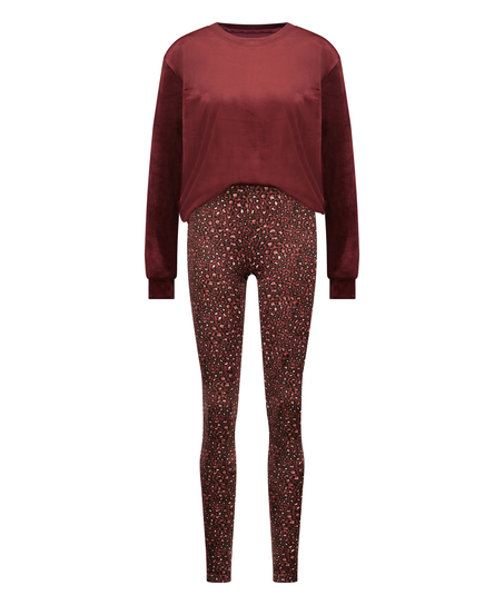 Pyjamaset with Bag, Purple