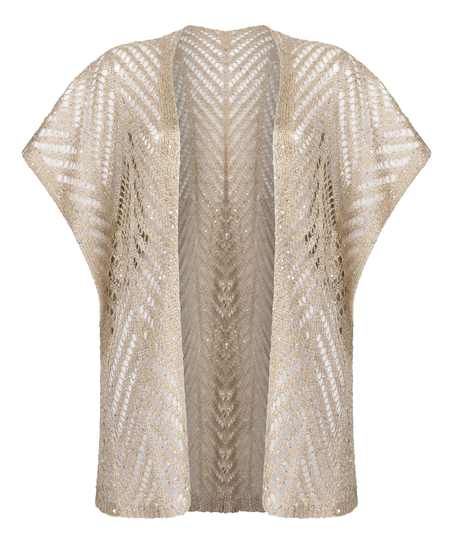 Beach Sequin Kaftan, Beige