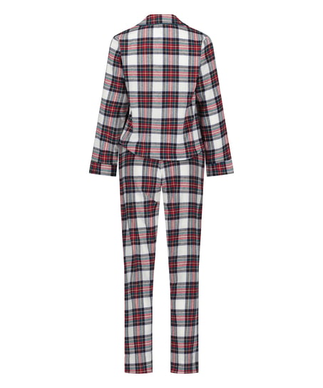 Twill pyjama set, White