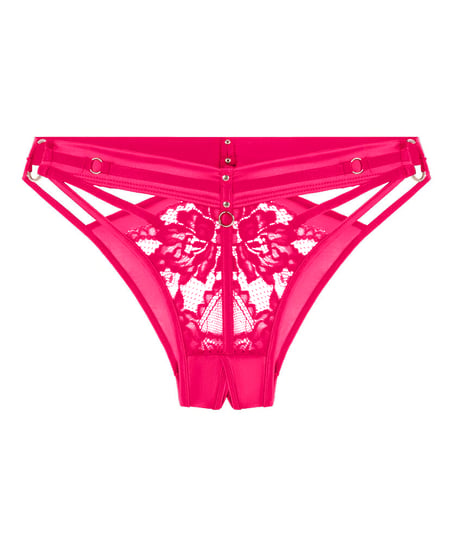Emmeline Open Crotch Brazilian, Pink
