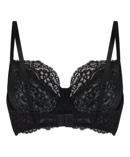 Marine Non-Padded Underwired Bra, Black