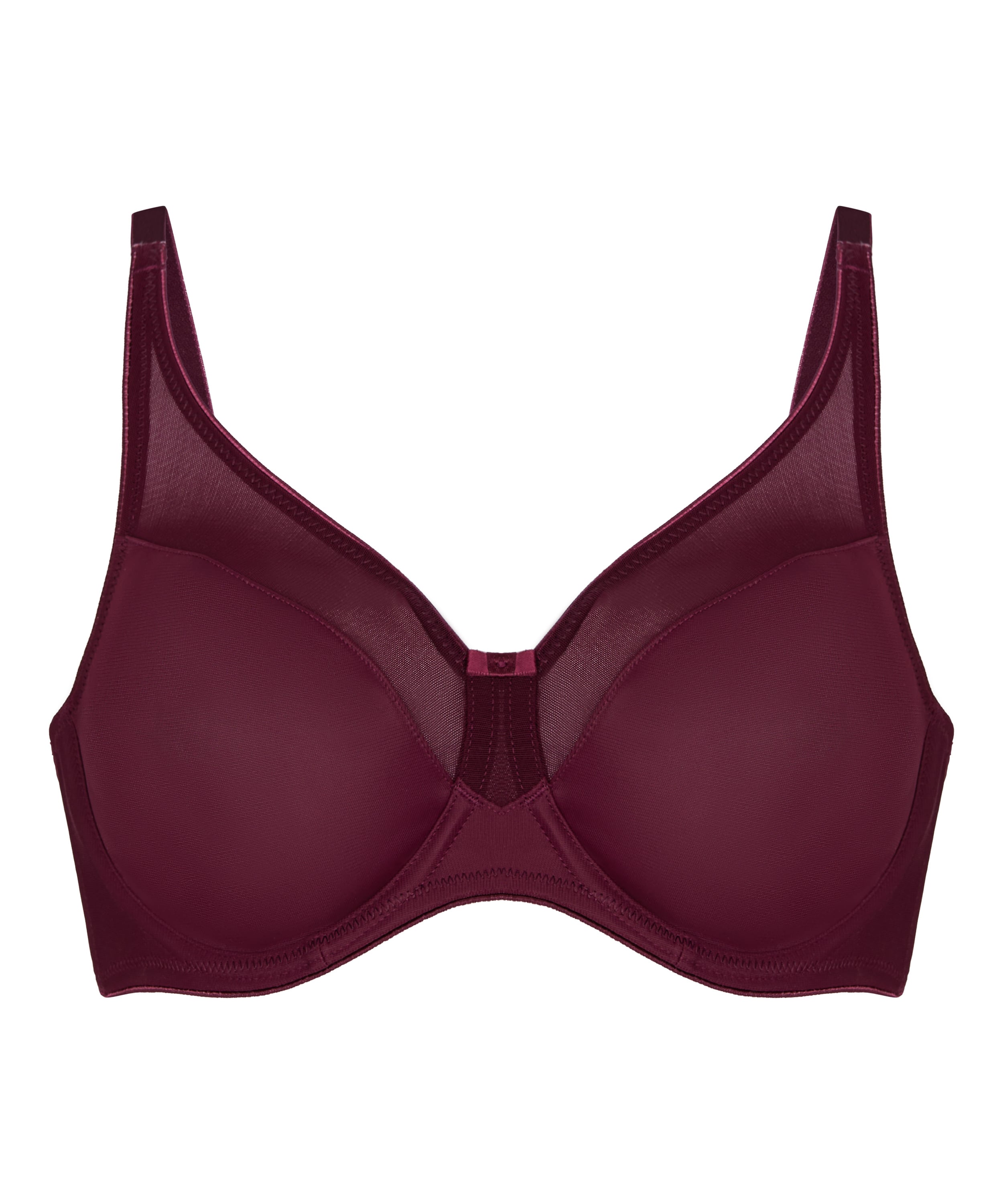 Nina Non-Padded Underwired Minimizer Bra, Red, main