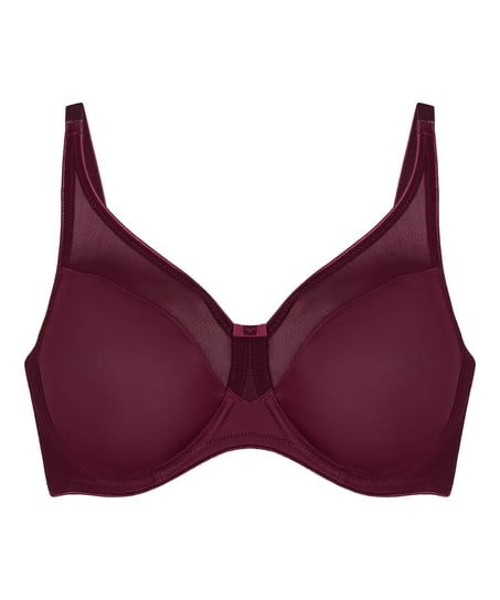 Nina Non-Padded Underwired Minimizer Bra, Red
