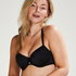 Cannes Padded Underwired Bikini Top Vivian Hoorn, Black