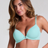 Plunge Padded Underwired Bra, Blue
