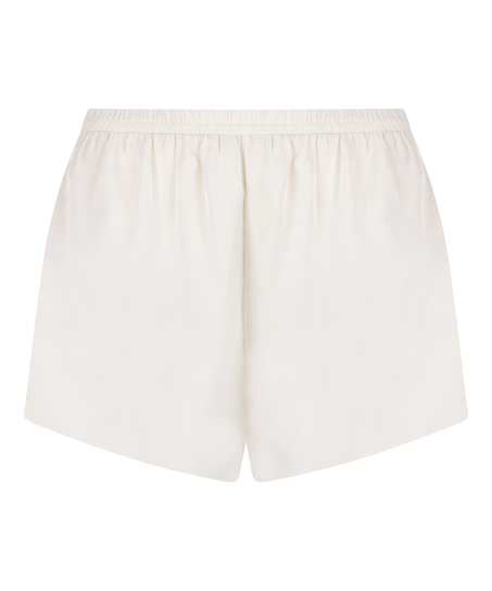 Short Satin Minimal, White