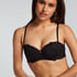 Marine Padded Underwired Strapless Bra, Black