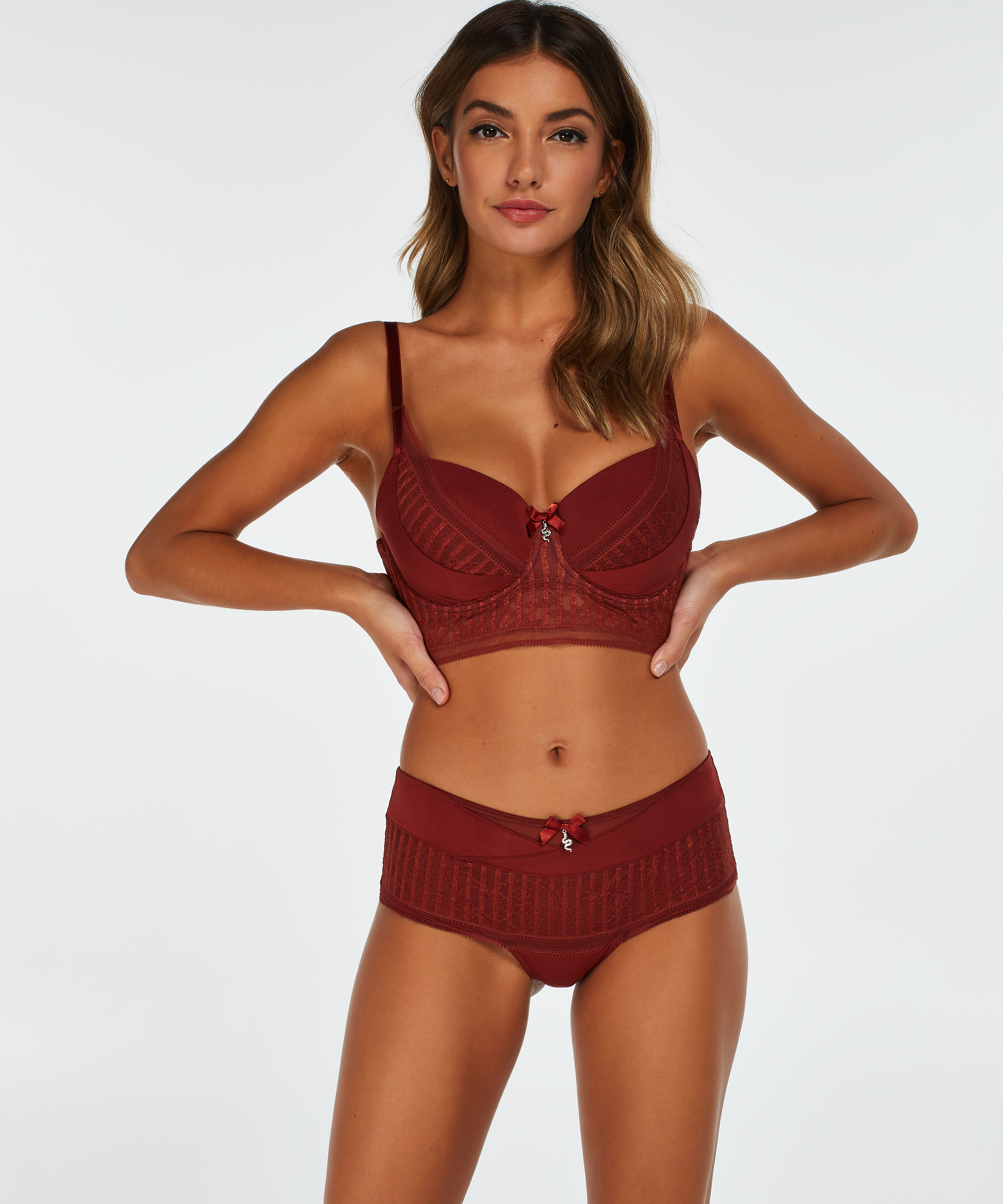 Padded Longline Underwired Bra Winnie I AM, Red, main