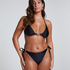 Yucatan High-Leg Bikini Bottoms, Black