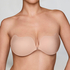 Low-cut bra, Beige