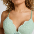 Harmony Padded Underwired Push-Up Bra, Green
