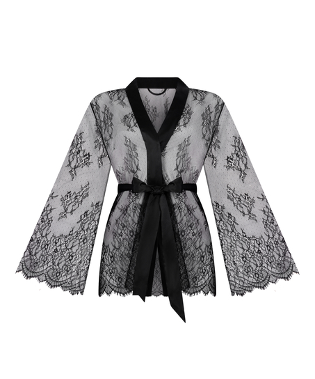 Kimono Allover Lace, Black