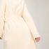 Fleece Bathrobe, White