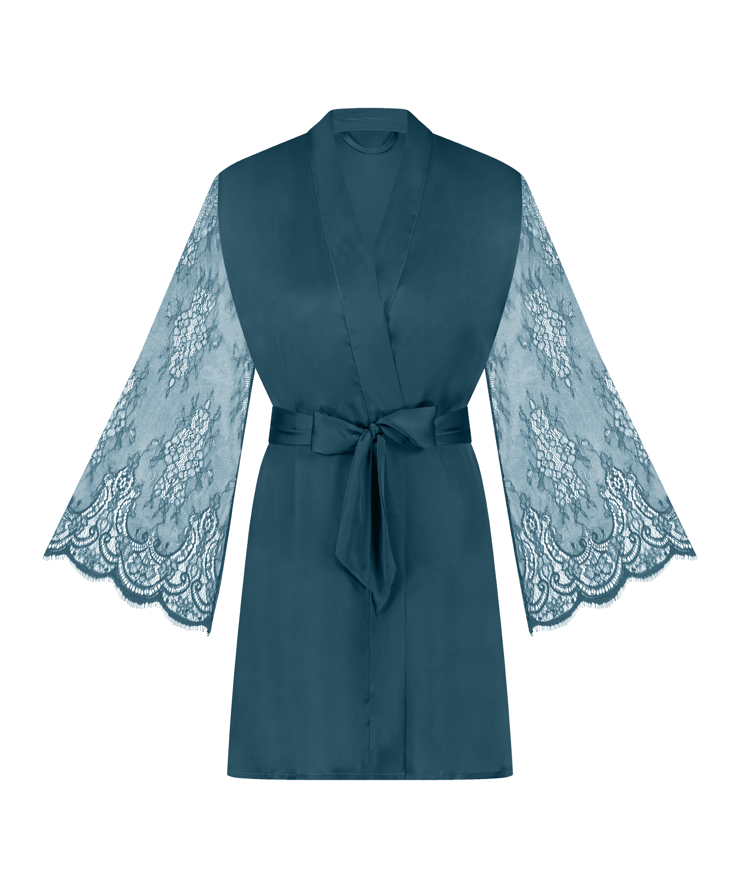 Satin Kimono, Blue, main