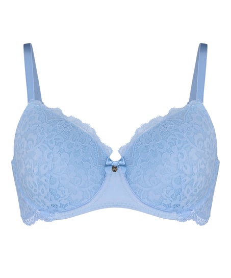 Marine Padded Underwired Bra, Blue