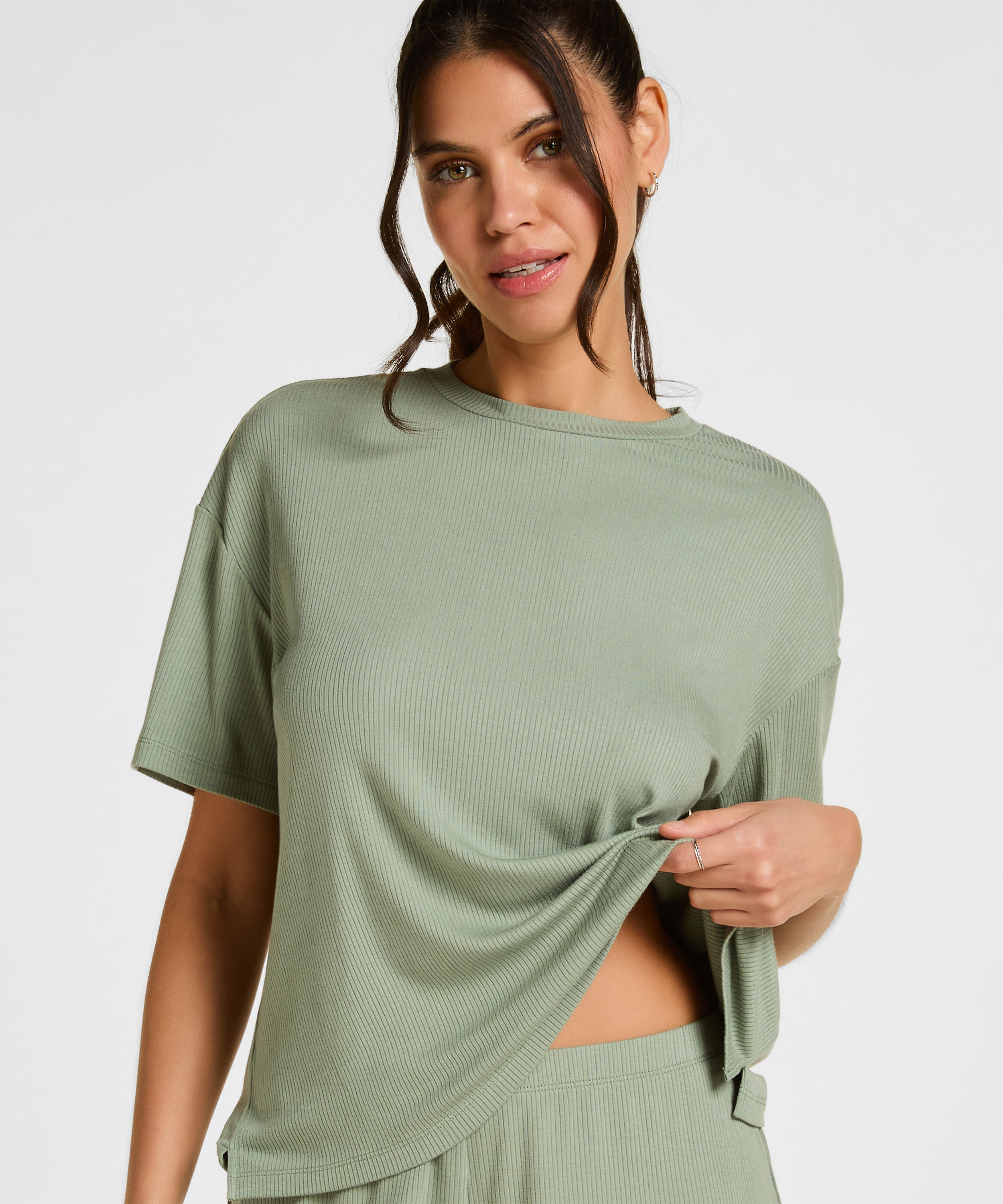 Pyjama Shirt, Green, main
