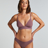 Smooth Triangle Bralette, Purple