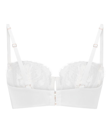 Tiah Non-Padded Underwired Longline Bra, White