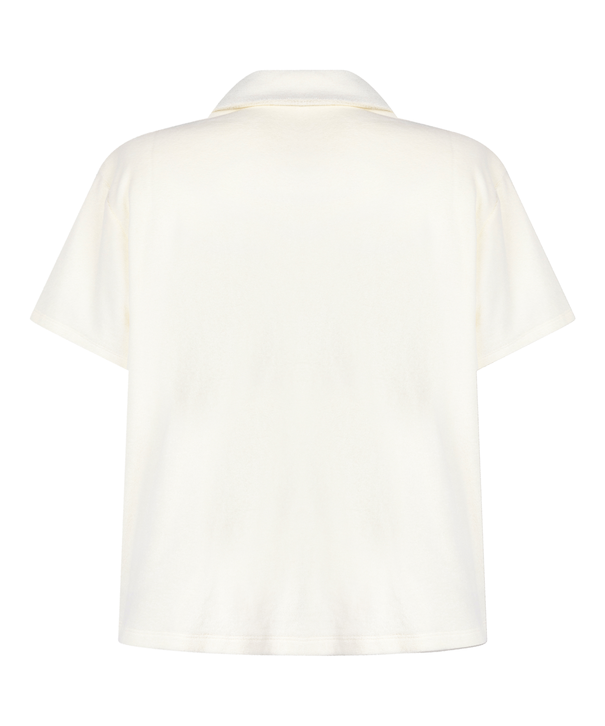 Towel Texture Button-Up Shirt, White, main
