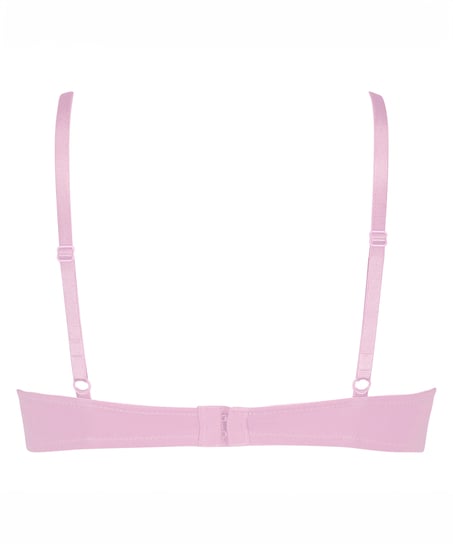 Plunge Padded Underwired Bra, Pink