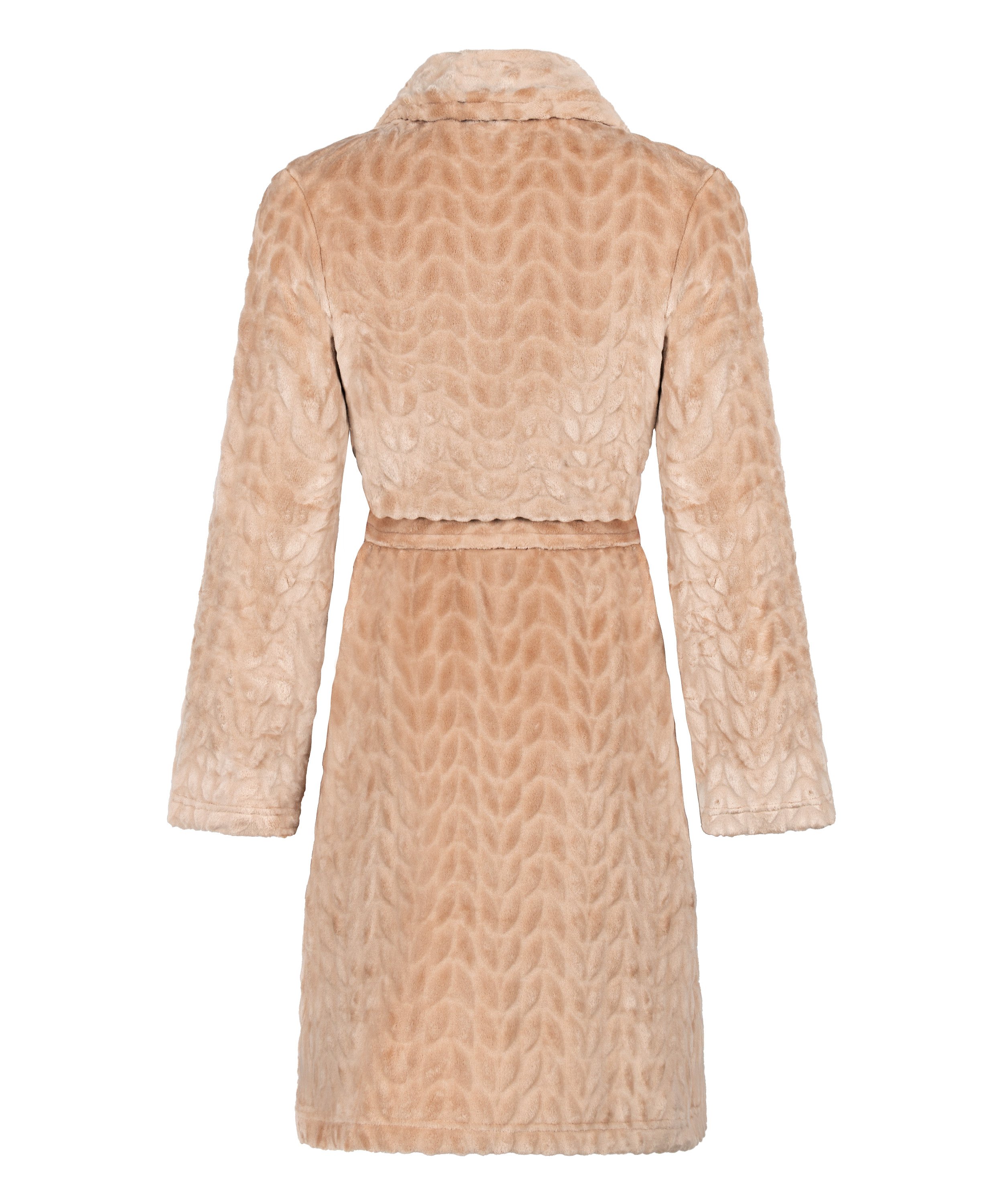 Robe Short Fleece, Beige, main