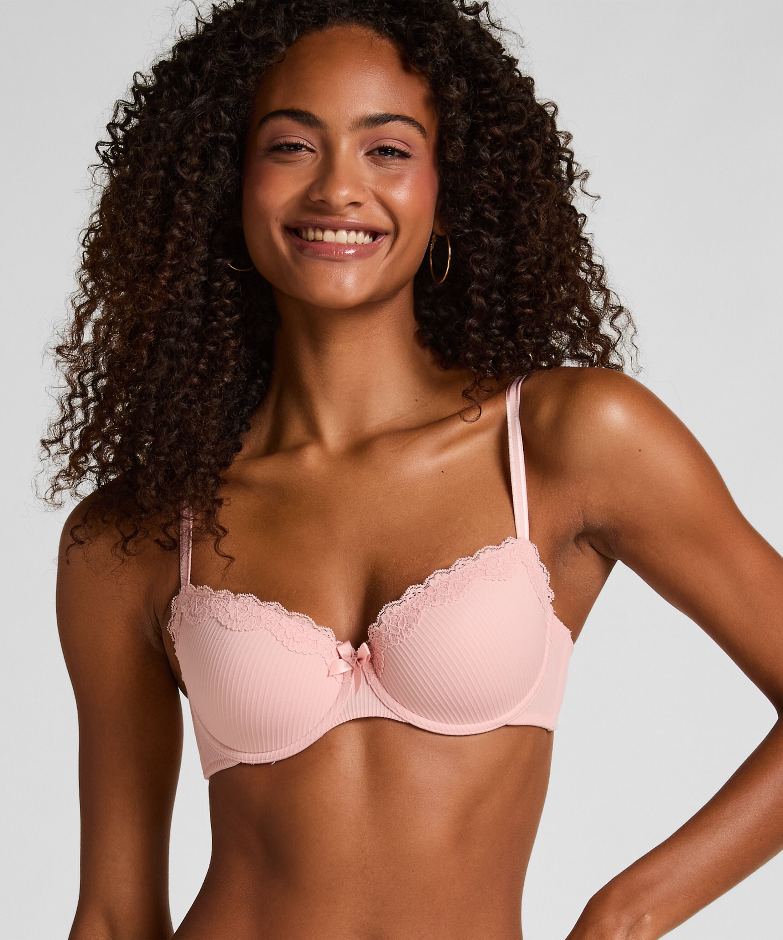Lola Padded Underwired Bra, Pink