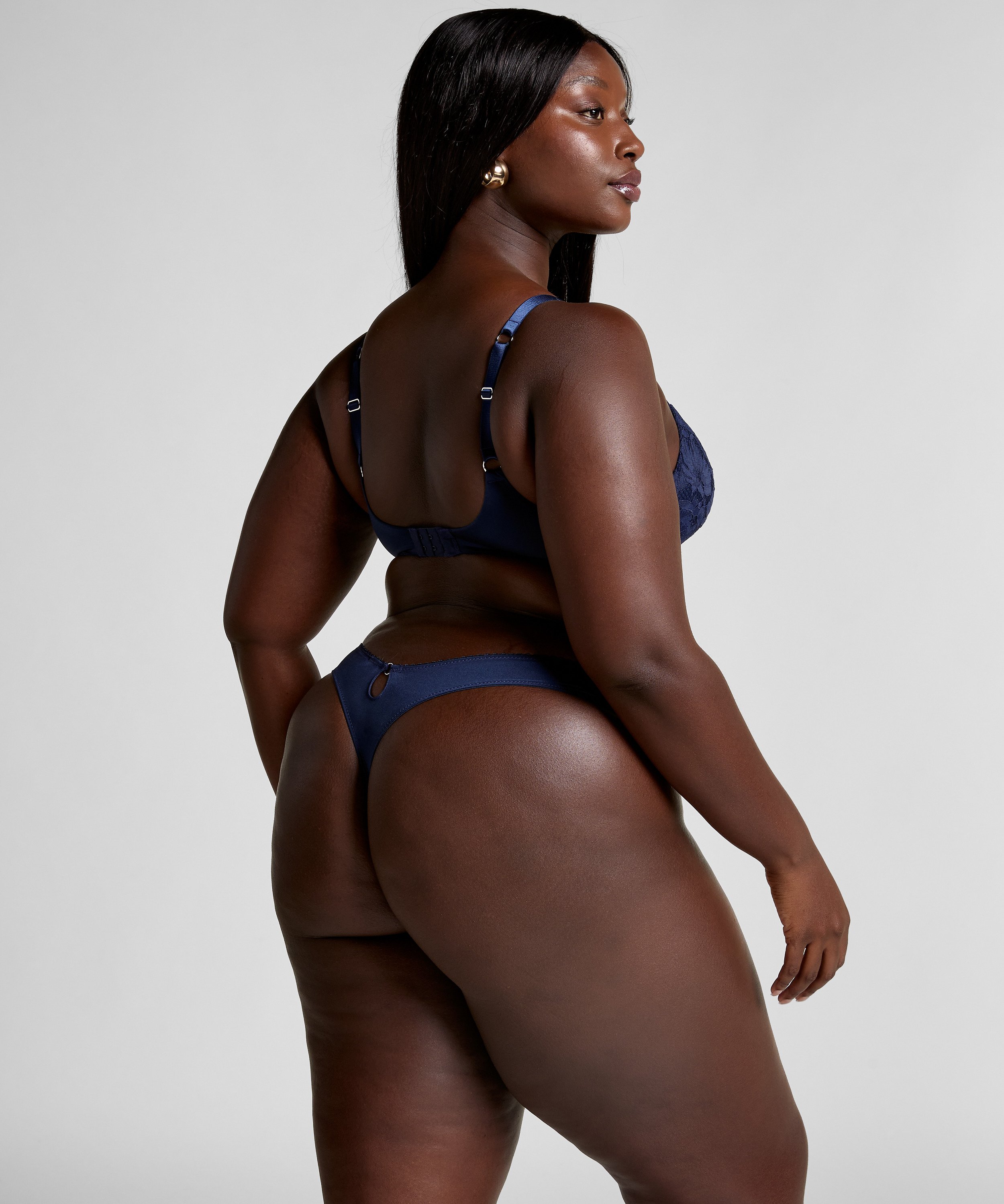 Andrea Padded Non-Wired Bra, Blue, main