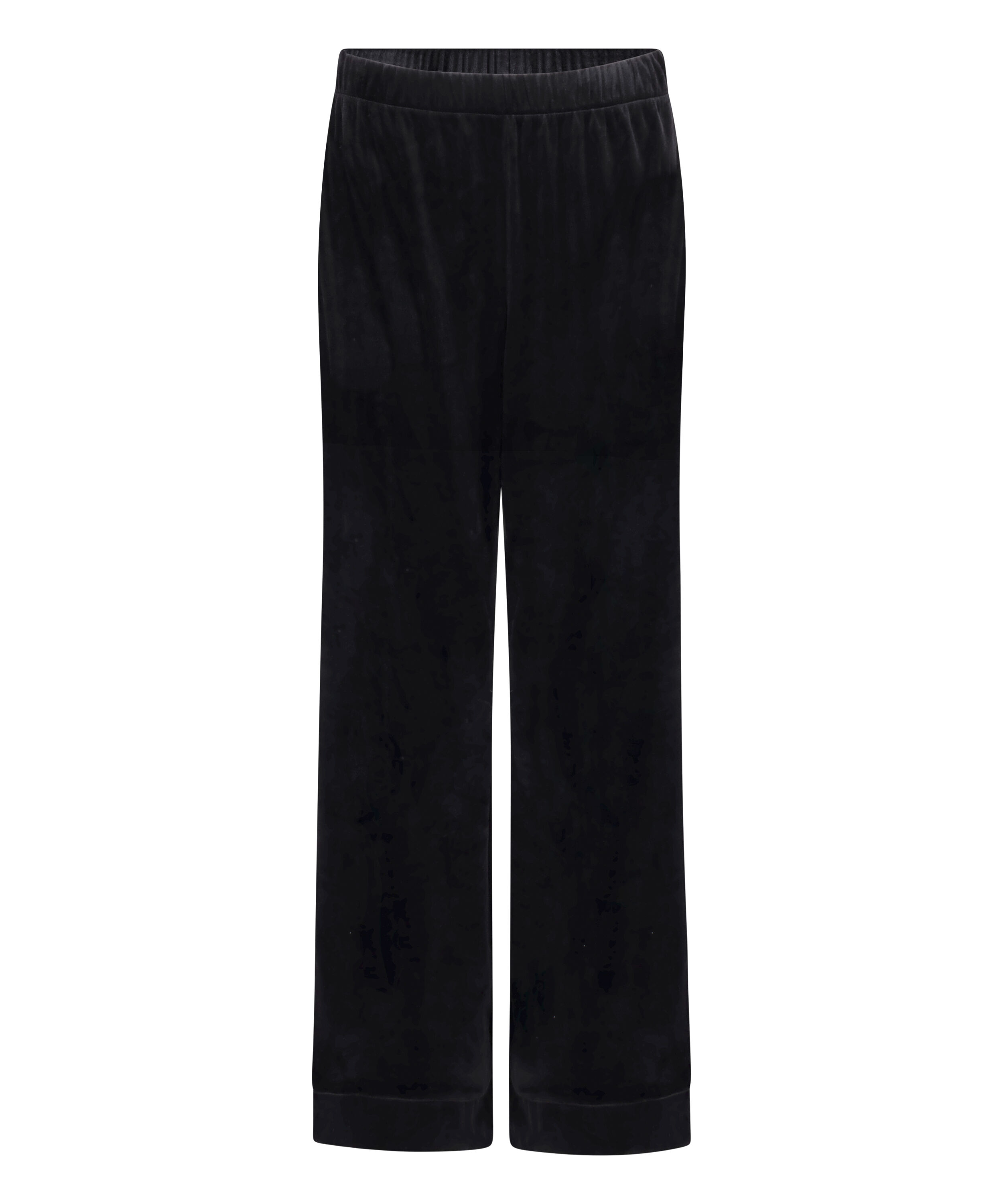 Velvet Pyjama Pants, Black