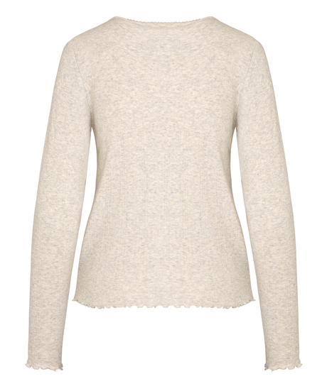 Top Pointelle, Gray