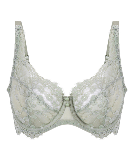 Daisy Non-Padded Underwired Bra, Green