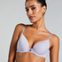 Plunge Padded Underwired Bra, Purple
