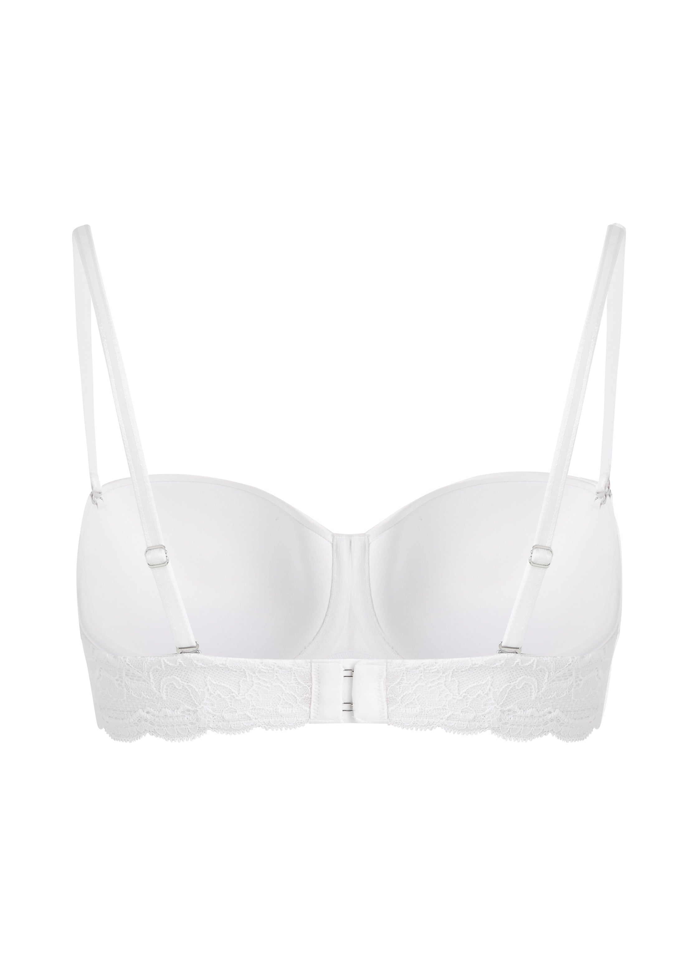 Angie Padded Strapless Underwired Bra, White, main