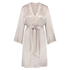 Silk lace trim kimono, Pink