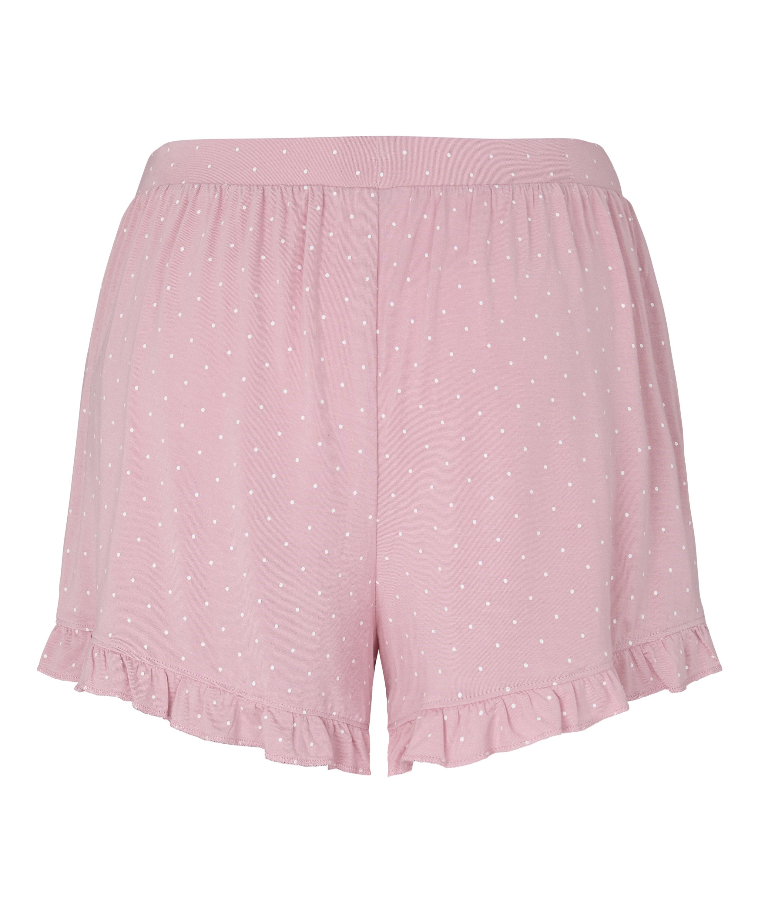 Jersey Ruffled Shorts, Pink, main