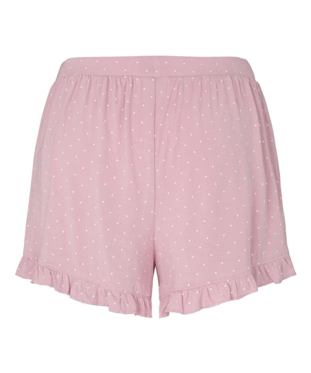 Jersey Ruffled Shorts, Pink