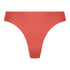 Lace Back Invisible Thong, Red