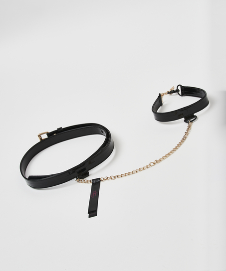 Private Body Harness Choker, Black