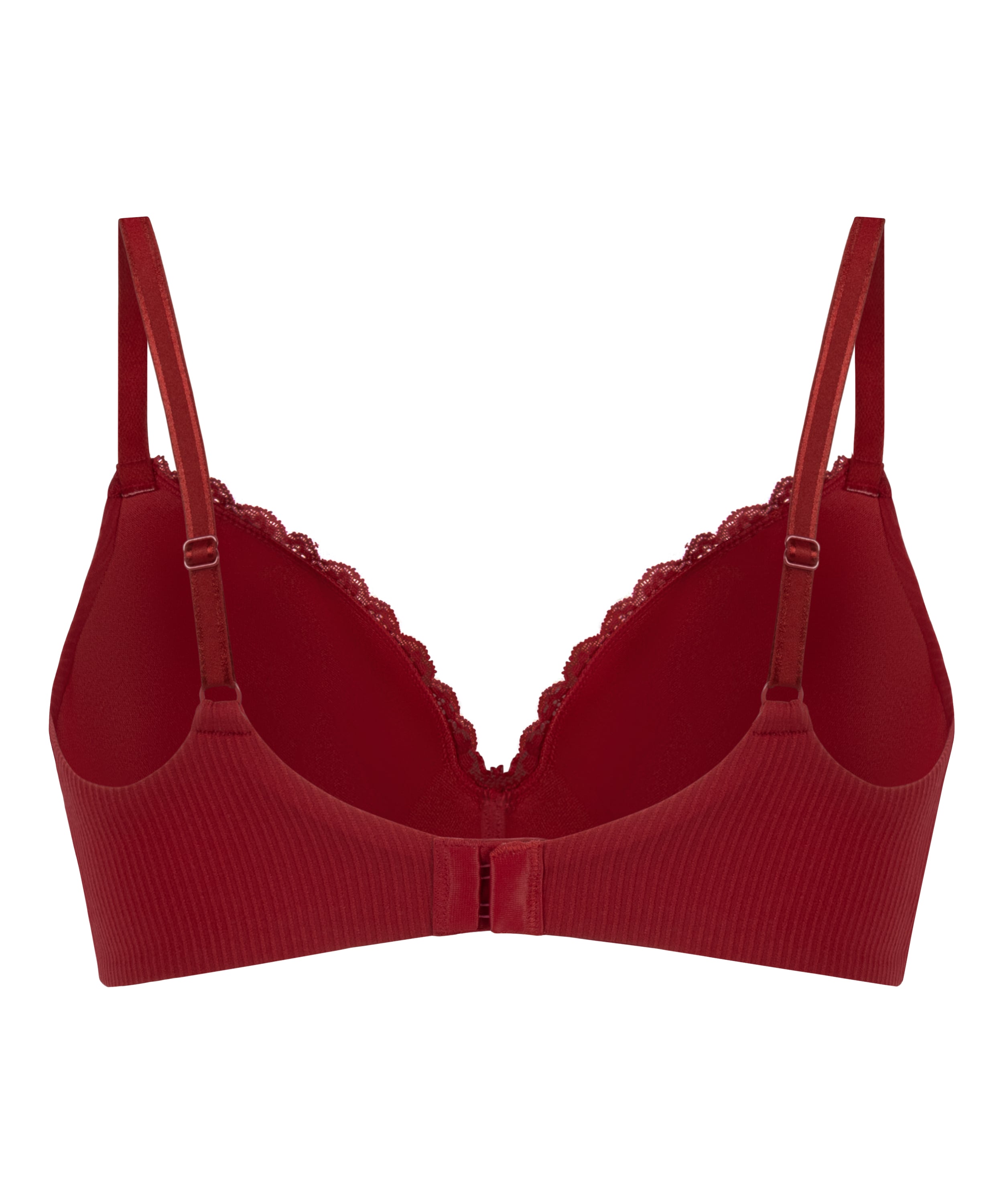 Lola Padded Non-Wired Bra, Red, main