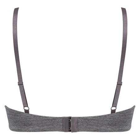 Padded non-wired bra Rebecca, Gray