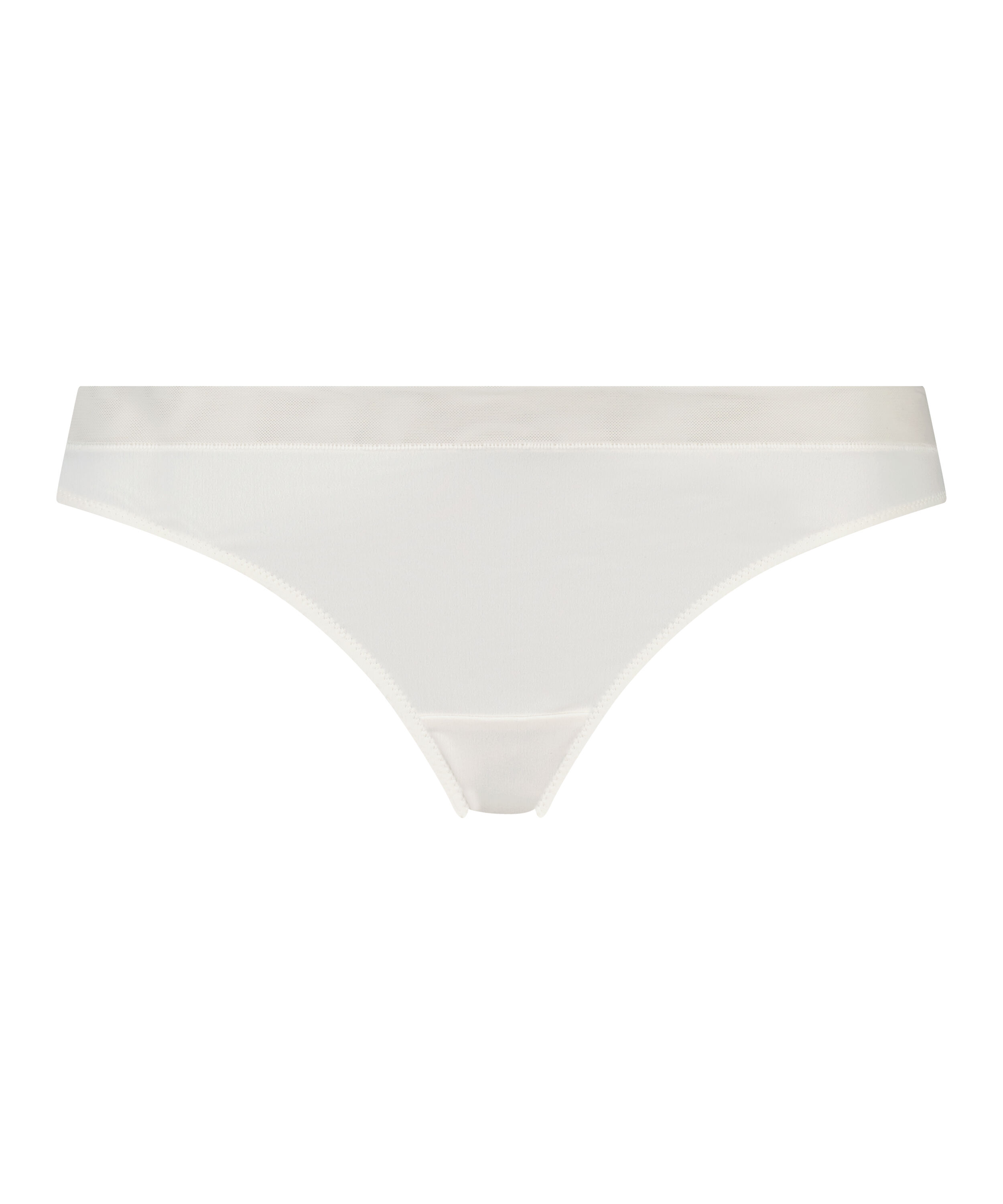 Mesh thong, White