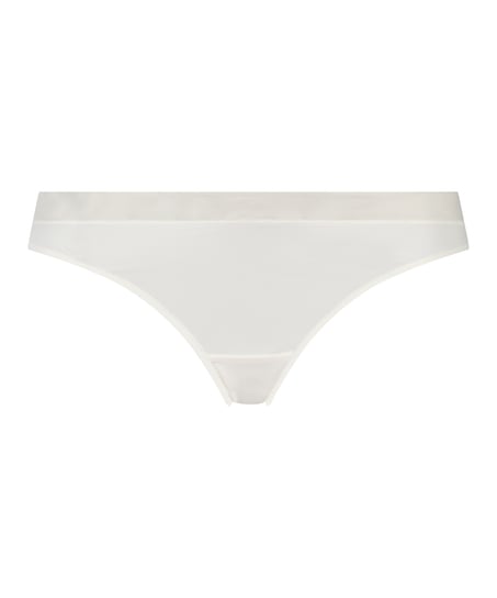 Mesh thong, White