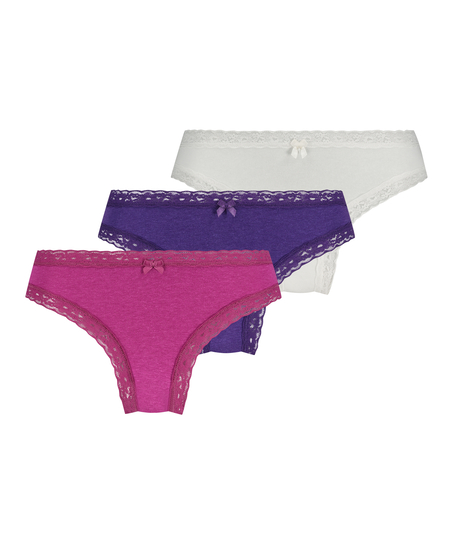 Classics Brazilians 3-pack, Pink