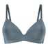Mona padded non-underwired bra, Blue